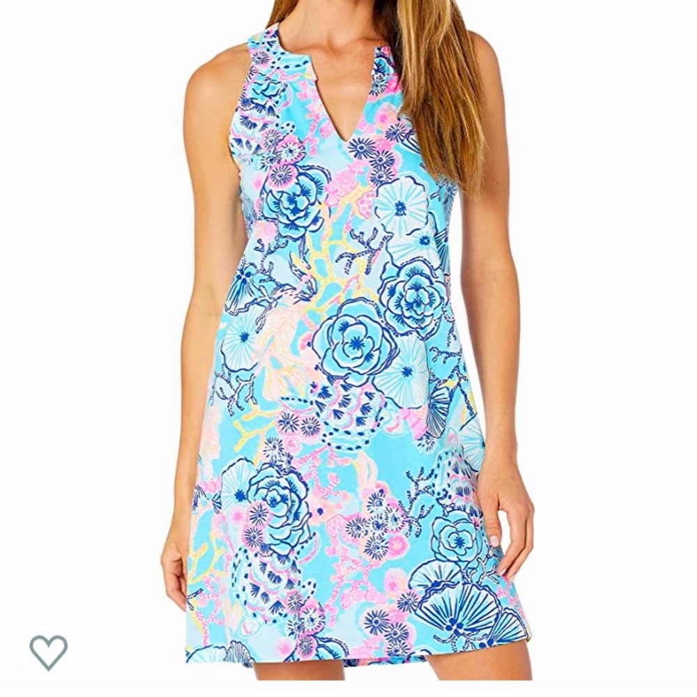 LILLY PULITZER. Ross Shift dress in Bali Blue Upon a Tide